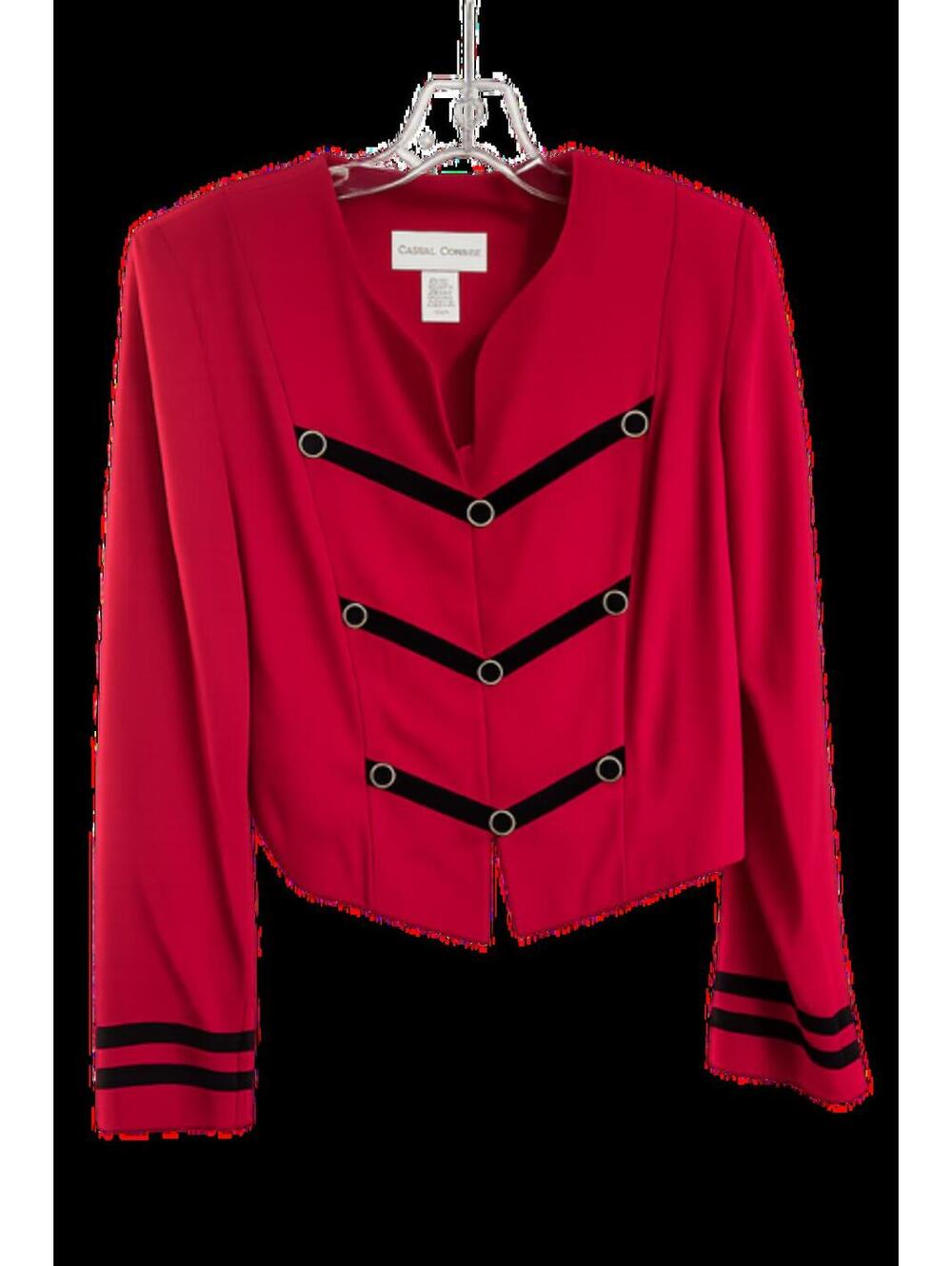 Casual Corner Red Blazer Jacket Size 10